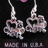 Pewter Love to Cheer Earrings