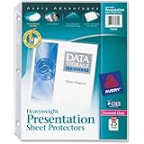 Avery Diamond Clear Heavyweight Sheet Protectors, Acid Free, Pack of 25 (75304)