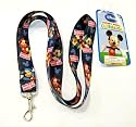 NEW Mickey Mouse Lanyard Key Chain Holder (Black)