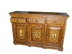 Bone Inlay Antique Furniture Sideboard Buffets India Wooden Furniture Handcrafted