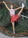 RED Cheerleader Cheerleadingl Christmas Ornament Image