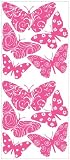 RoomMates RMK1325SLG Flocked Butterfly Peel and Stick Wall Decal