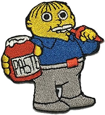 The Simpsons Patch Applique Embroidered Sew Iron On Patch Clothing Shirts Pants Novelty Iron on with heat or sew on - Decorate Bags Caps Towels - Safe Non-toxic - 100%