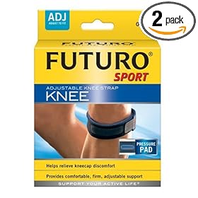 Futuro Adjustable Sport Knee Strap, One Size Adjustable (Pack of 2)