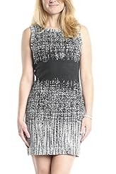 Acrylic/Cotton/Polyester/Spandex Jacquard General Print Sleeveless Scoop Neck  Dress