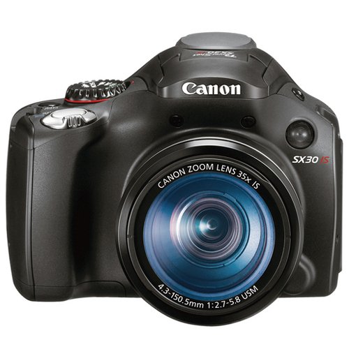 Canon SX30IS 14.1MP Digital Camera with 35x Wide Angle Optical Image Stabilized Zoom and 2.7 Inch Wide LCD