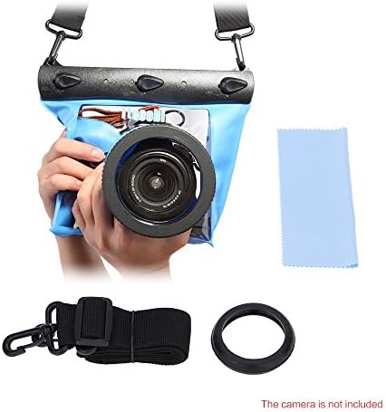 Tteoobl GQ-518L Waterproof Underwater Diving Camera Housing Case Pouch Dry Bag for Canon Nikon DSLR SLR