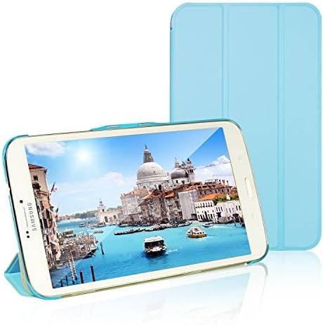 Tab 4 8.0 Case, JETech® Gold Slim-Fit Smart Case Cover for Samsung Galaxy Tab 4 8.0 (8 Inch) Tablet PC with Auto Sleep/Wake Feature (Blue)
