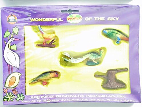Wonderful World of the Sky Hand-Painted Bird figures set of 5