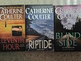 Three Catherine Coulter Paperbacks (Eleventh Hour; Riptide; Blind Side)