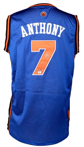 Carmelo Anthony Signed New York Knicks Jersey - GAI - Autographed NBA Jerseys