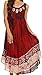 Sakkas Alexis Embroidered Long Sleeveless Floral Caftan Dress/Cover Up