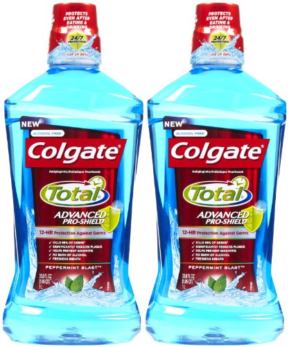 Colgate Mouthwash Total Advanced Pro-Shield 2Pk(16.9 oz * 2) Peppermint