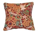 Review Simply Home  / Christmas Cookie Holiday Tapestry Toss Pillow