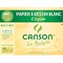 Canson - Pochette de 12 feuilles de papier dessin C A GRAIN 224g - 24x32cm