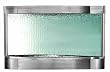 Serrano Horizontal Wall Fountain Brushed Stainless with Silver Mirror By Bluworld