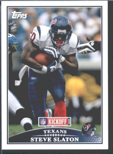 2009 Topps KickOff Football Card # 50 Steve Slaton Houston Texans Mint Condition - Shipped In Protective ScrewDown Display Case!