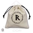 Q-Workshop: Runic II Linen Dice Bag