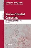 Service-oriented computing : 12th International Conference, ICSOC 2014, Paris, France, November 3-6, 2014 : proceedings