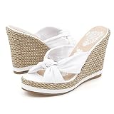 CutesyGirl Jazz21 Wedges White 7 White