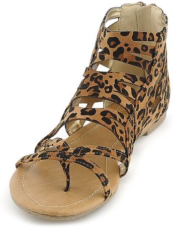 Shiekh Womens 104 Sandal Sandal - Leopard Print Size 6