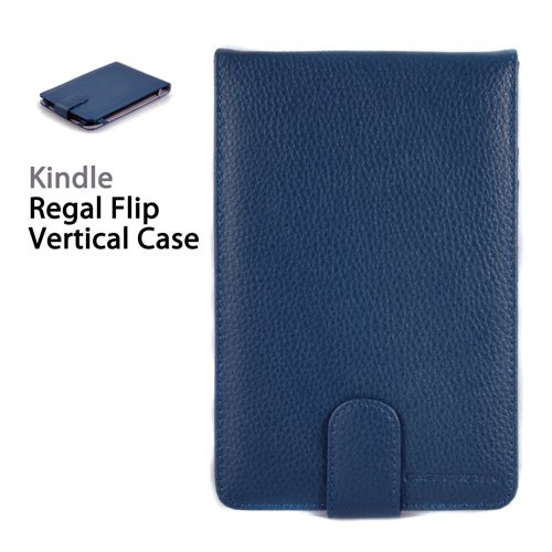 Best Price CaseCrown Regal Flip Vertical Case (Blue) for Amazon Kindle e-Reader