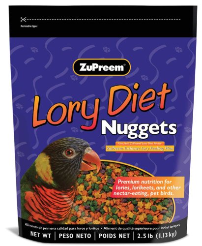 ZUPREEM 230190 Lory Diet Nugget Food, 2.5-Pound