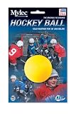 Mylec Cold Weather No Bounce Hockey Balls, Yellow (Pack of 6)