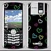 Blackberry 8100 Pearl colorful hearts Skin 31053