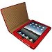 Piel Frama Premium Leather Case with MAGNETIC Closure for the Apple iPad (1st Generation) (Red)