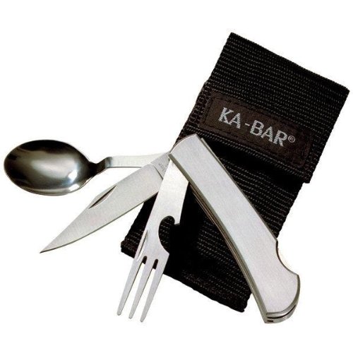 Hobo Fork/Knife/Spoon Diner Set, With Ballistic Sheath