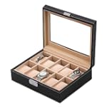 Songmics Neu Uhrenbox f�r 10 Uhren Uh...