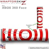 Bullseye Red and White Skin by WraptorSkinz TM fits Original XBOX 360 Factory Faceplates