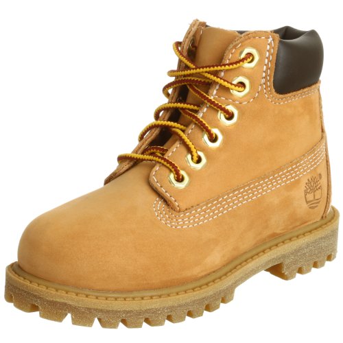 Timberland 6-Inch Premium Waterproof Boot (Toddler/Little Kid/Big Kid),Wheat Nubuck,10.5 W US Little Kid