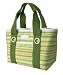 Sachi 11-096 Insulated Fashion Lunch Tote, Light Green Stripe