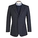 Brook Taverner Navy Check Salisbury Wool Sports Jacket - Size 38 Regular