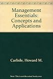 Management essentials concepts and applications