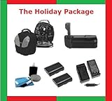 Holiday GIFT Package: Vivitar Delux HIGH Power Grip for Canon EOS 5d Mark 2 ....
