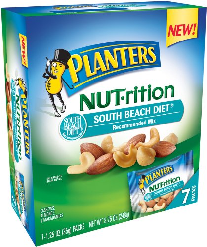 Planters Nutrition South Beach Diet Mix 7 pouches, 1.25-Ounce