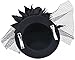 Fascinator Mini Top Hat Hair Clip Flower Feather Pillbox Hat for Women Black