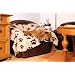 Trixie 37181 Fleecedecke Barney,150x100 cm, beige mit schwarzen Pfoten