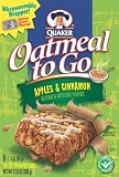 Quaker Oatmeal To Go Apples & Cinnamon, 12.6-Ounce Boxes (Pack of 6)