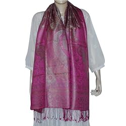 Wraps Dresses in Blended Wool Silk Scarf India 75 x 29 inches (jwstl514)