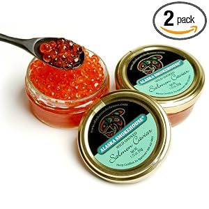 Alaska Smokehouse Wild Smoked Salmon Caviar, 1.75-Ounce Boxes (Pack of 2) by Alaska Smokehouse