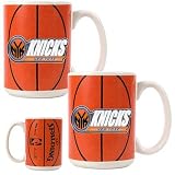 NBA Gameball Coffee Mug 2 Piece Set Team: Knicks