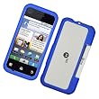 Motorola BACKFLIP MB300 Rubberized Protector Hard Case Blue