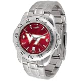 Virginia Tech Hokies NCAA AnoChrome Sport Mens Watch (Metal Band)