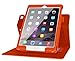 iPad Air 2 Case, Apple iPad Air 2 Leather Case, rooCASE Dual View Slim Fit Leather PU Folio Case with Smart Cover Auto Sleep / Wake Feature for Apple iPad Air 2 (iPad 6) 2014 Model, Orange