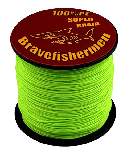 Fluorescent Green Super Strong Pe Braided Fishing Line 6LB to100LB (1000m, 40LB)