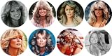 Set of 8 FARRAH FAWCETT Commemorative 1.25